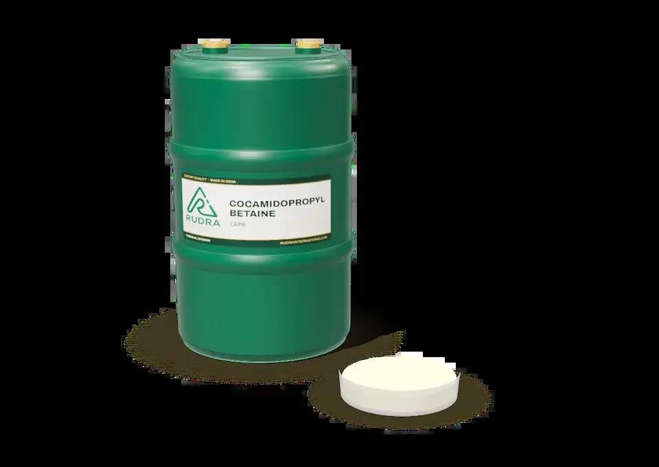 Cocamidopropyl Betaine (CAPB) in a Rudra International drum