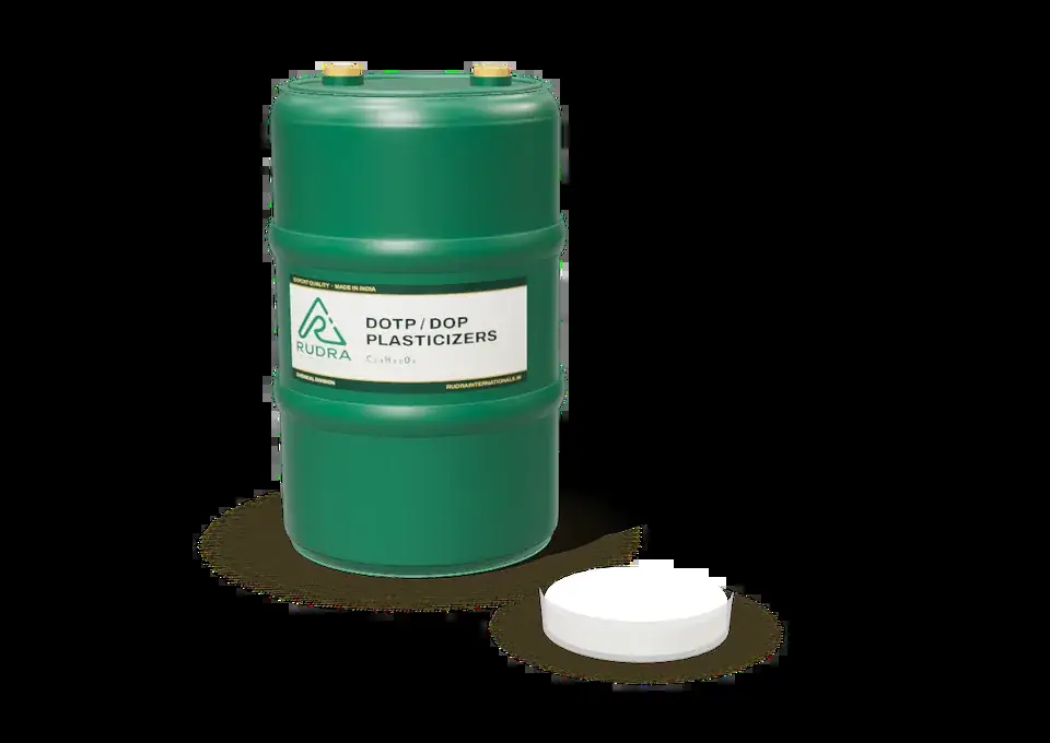 DOTP / DOP Plasticizers in a Rudra International drum