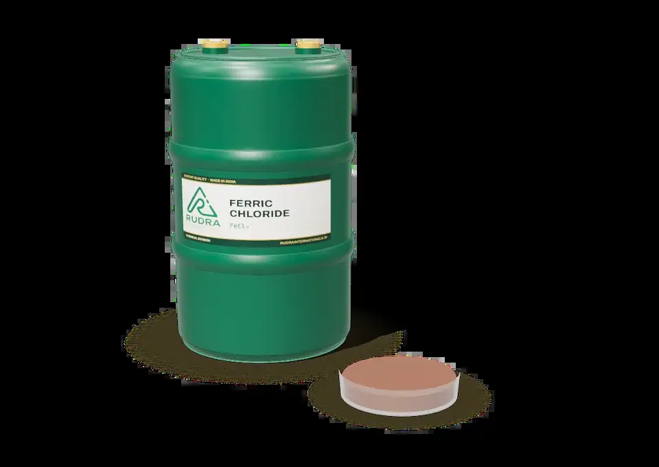 Ferric Chloride in a Rudra International drum